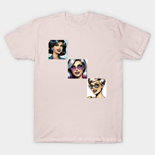 Volti di Donna 10 | Female faces 10 T-Shirt